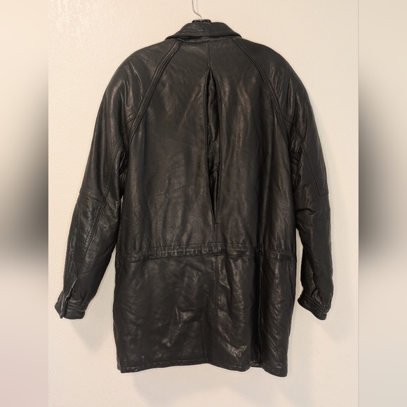 Kasper Leather Military Field Jacket - Picture 2 of 13